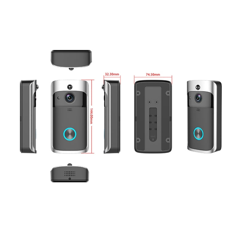 M3 720P Smart WIFI Ultra Low Power Video Visual Doorbell,Support Mobile Phone Remote Monitoring & Night Vision, Without Ding Dong Version M3 720P Smart WIFI Ultra Low Power Video Visual Doorbell,Support Mobile Phone Remote Monitoring & Night Vision, Without Ding Dong Version